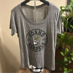Gray Idaho Vandals Tee